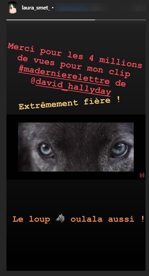 La Story de Laura Smet. l Source: Instagram La Story de Laura Smet. l Source: Instagram