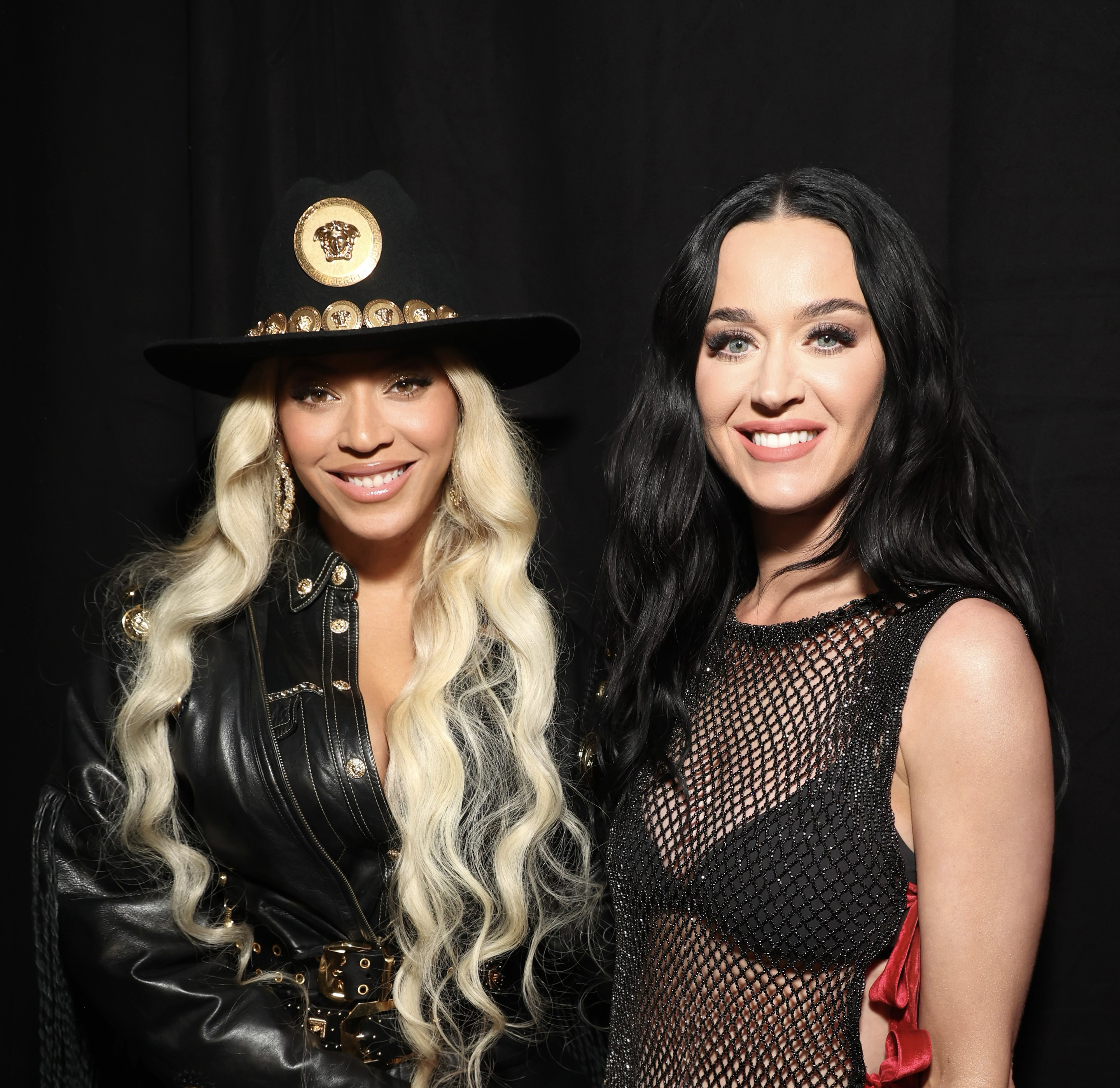 Beyoncé and Katy Perry at the 2024 iHeart Music Awards on April 1, 2024 in Los Angeles, California | Source: Getty Images