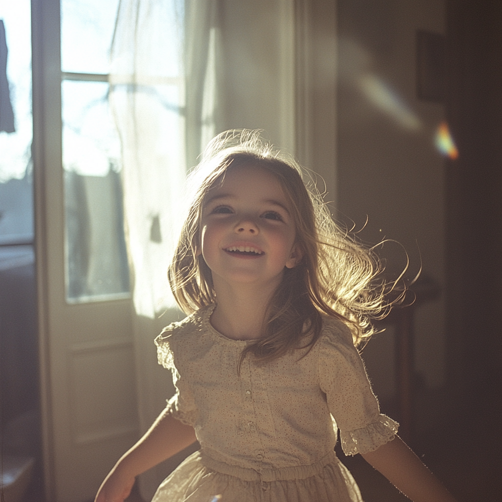 A little girl playing | Source: Midjourney