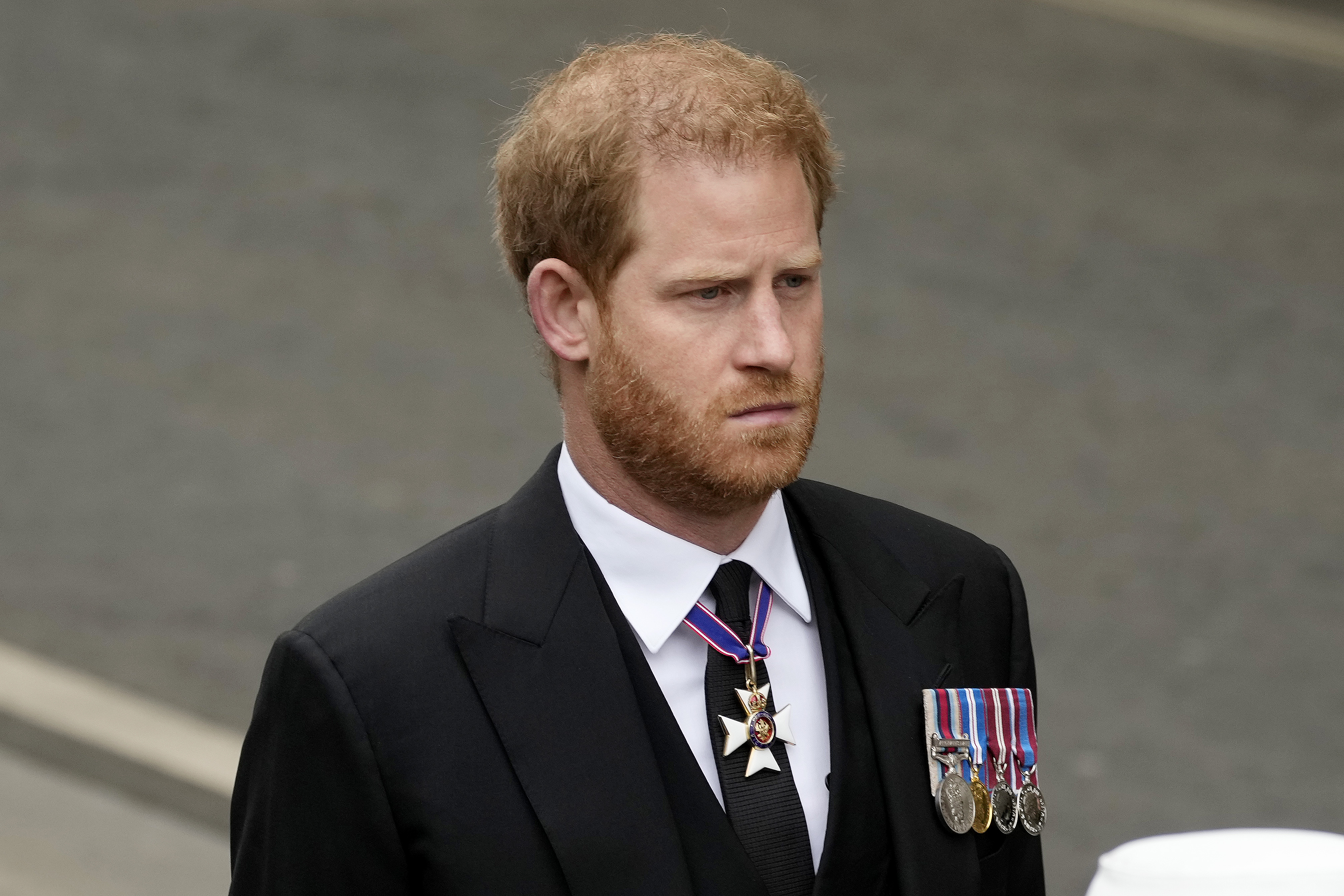 Prince Harry arrives at Westminster Abbey on September 19, 2022 in London, England. | Source: Getty Images