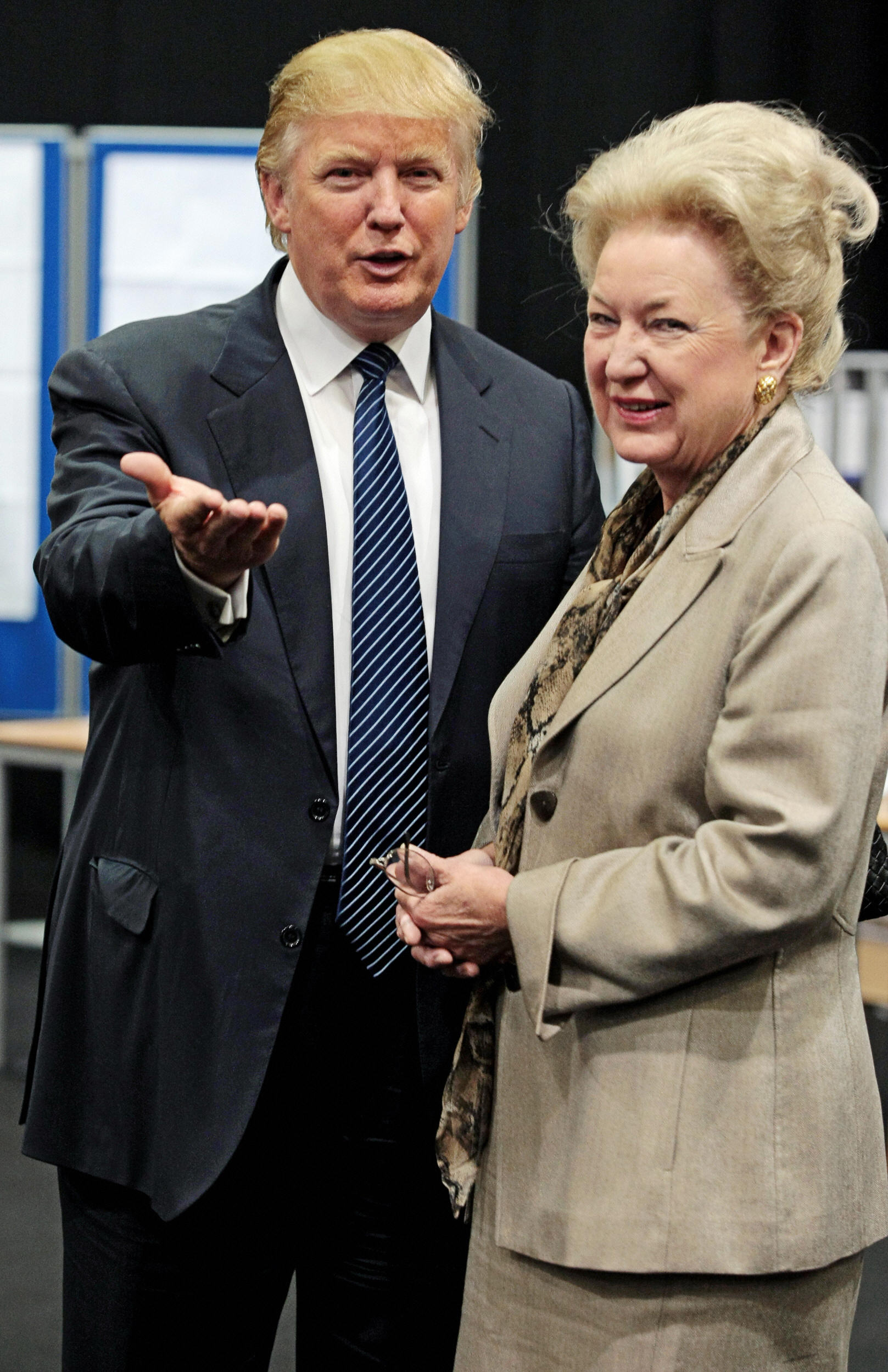 Donald Trump is pictured with his sister Maryanne Trump Barry on June 10, 2008 | Source: Getty Images