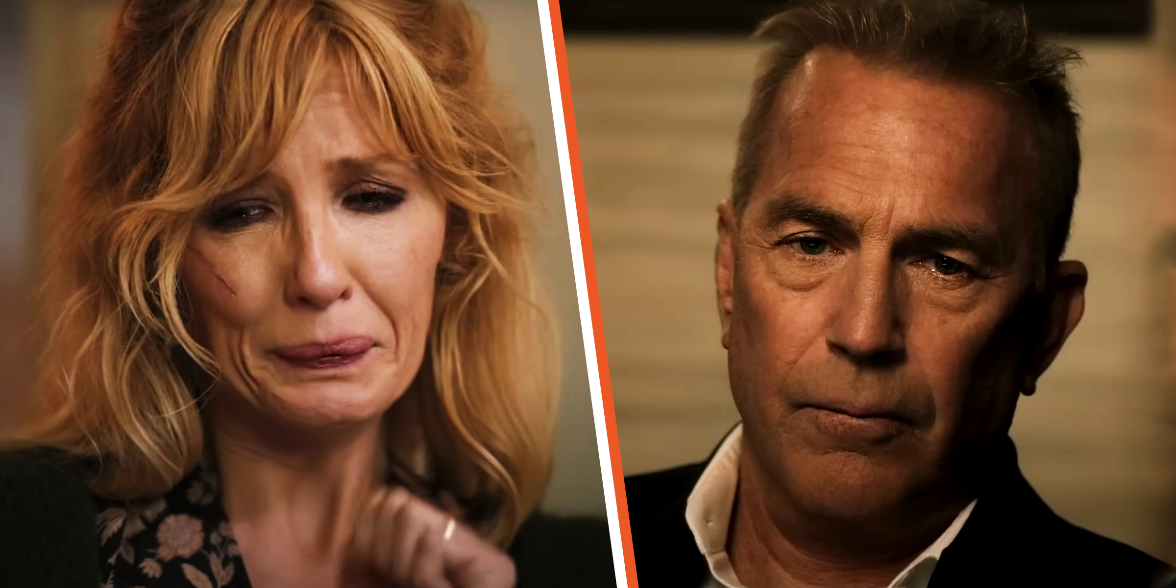 Kelly Reilly and Kevin Costner | Source: youtube.com/@BrainPilot