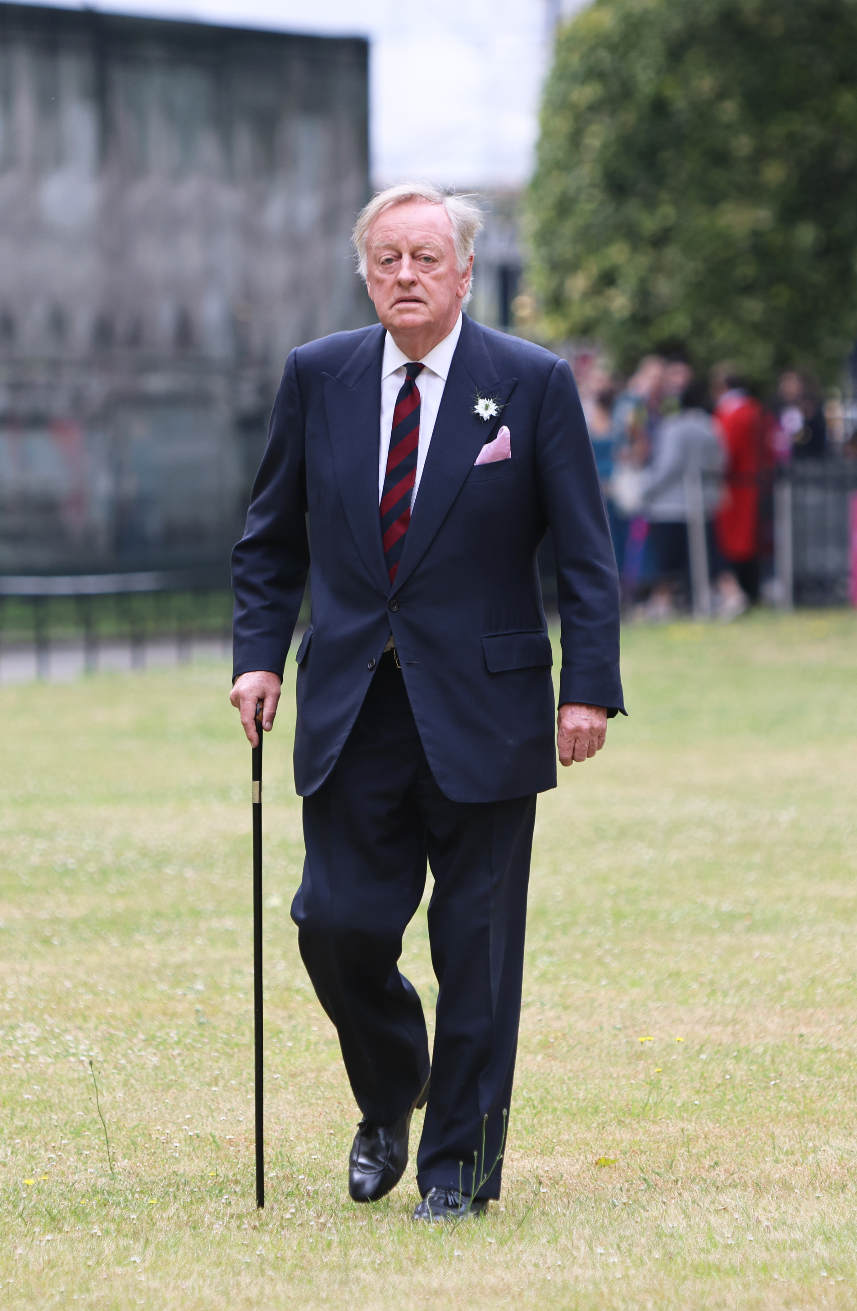 Andrew Parker Bowles arrives at Westminster Abbey for the service of celebration in memory of The Lady Elizabeth Shakerley CVO, in London, England, on June 23, 2022. | Source: Getty Images