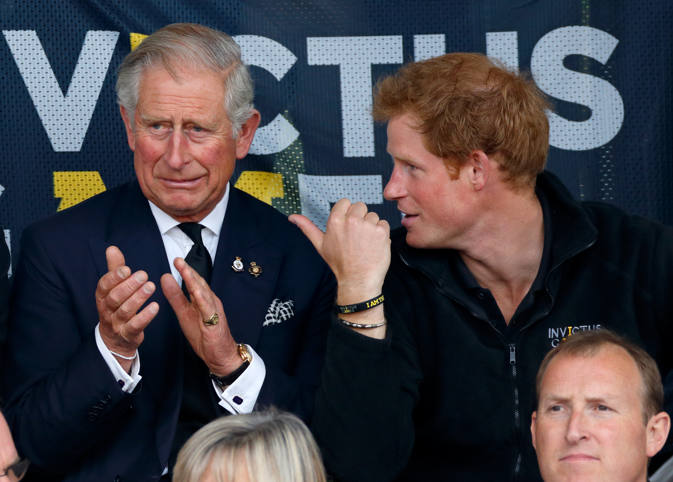 King Charles III and Prince Harry during the Invictus Games in London, England on September 11, 2014 | Source: Getty Images