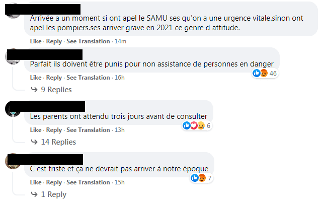 Capture d'écran | Photo : Capture Commentaires