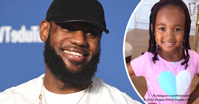 Lebron James' Daughter Zhuri Is Too Cute In Her Fresh Braids & Pink Dress