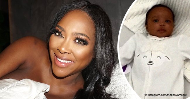 Kenya Moore steals hearts with video of baby daughter wriggling in crib on her 3-month birthday