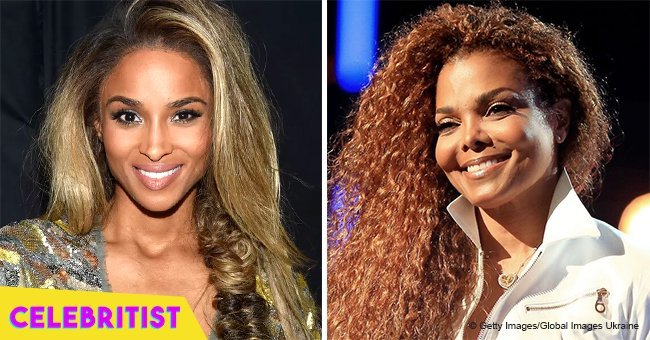 Ciara & Janet Jackson turn heads in black dresses & jewels in recent photo together