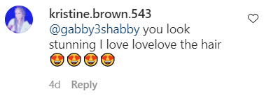 A screenshot of a fan's comment on Gabby Sidibe's Instagram post | Photo: Instagram/gabby3shabby