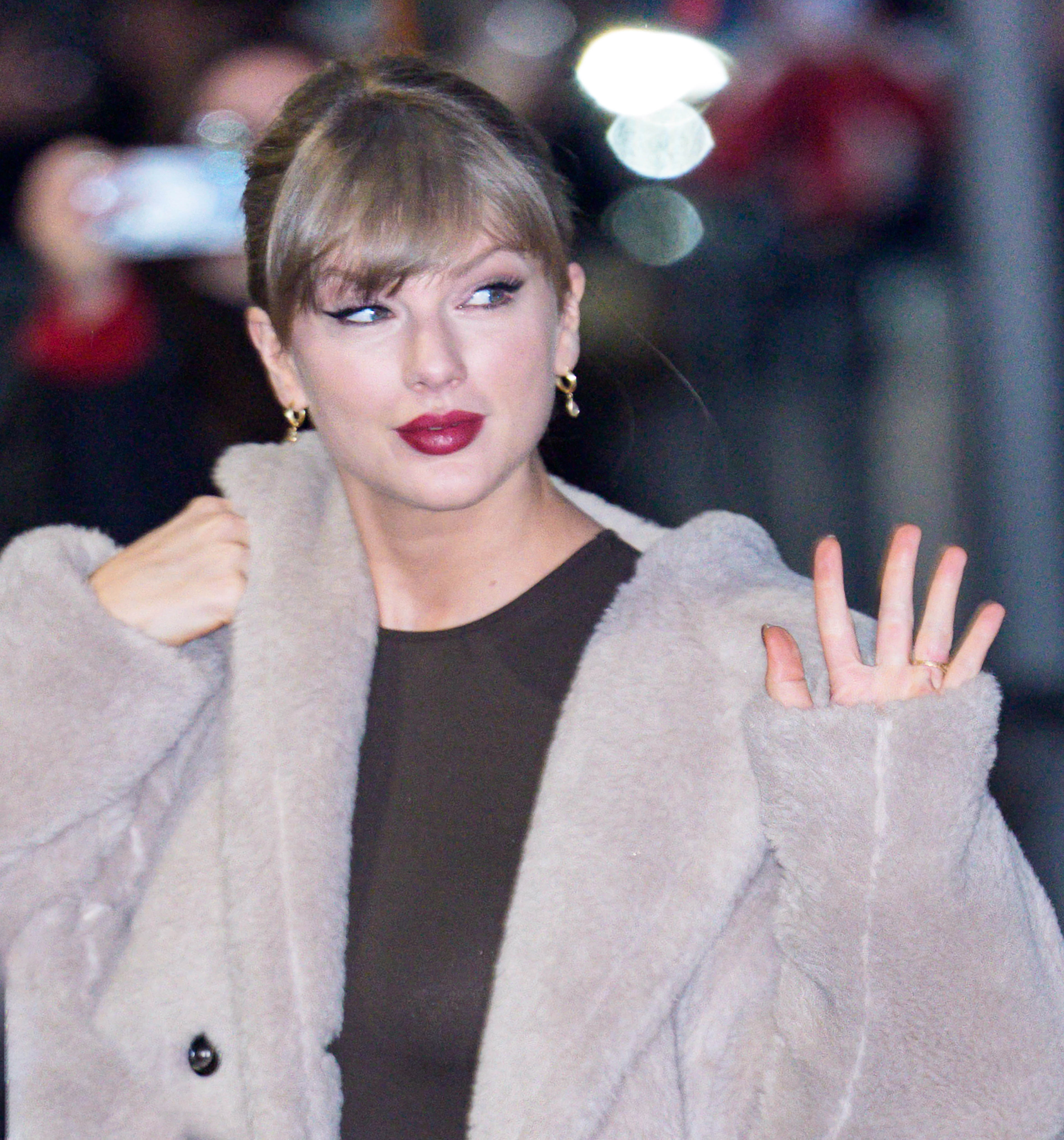 Taylor Swift is seen on December 10, 2025 in New York City. | Source: Getty Images