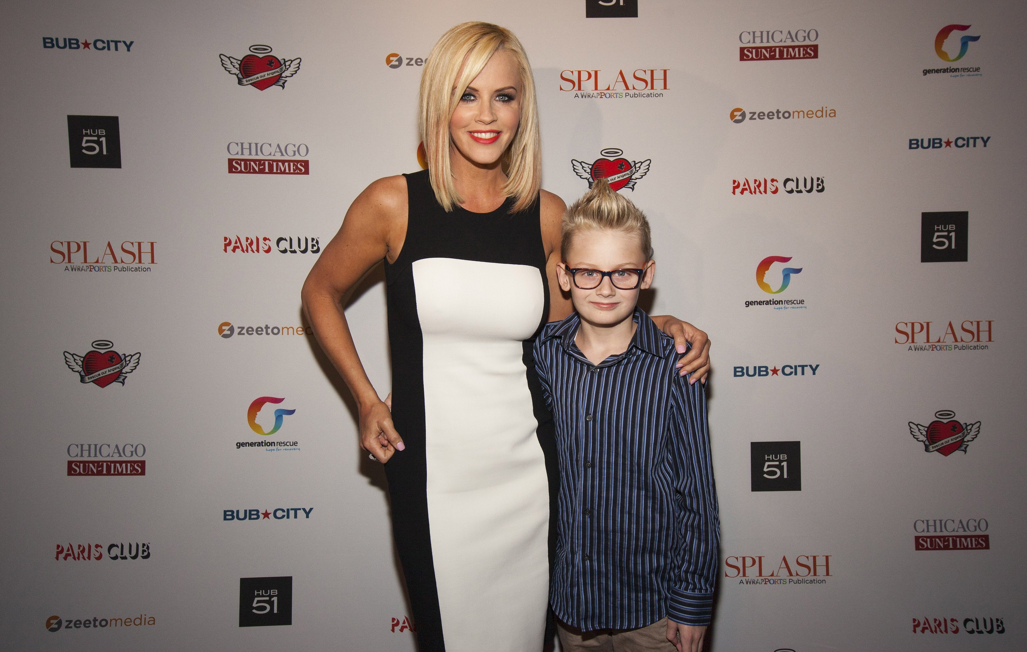 Jenny McCarthy and son Evan at the 6th annual Rescue Our Angels event at Studio Paris on April 23, 2013 in Chicago, Illinois | Source: Getty Images