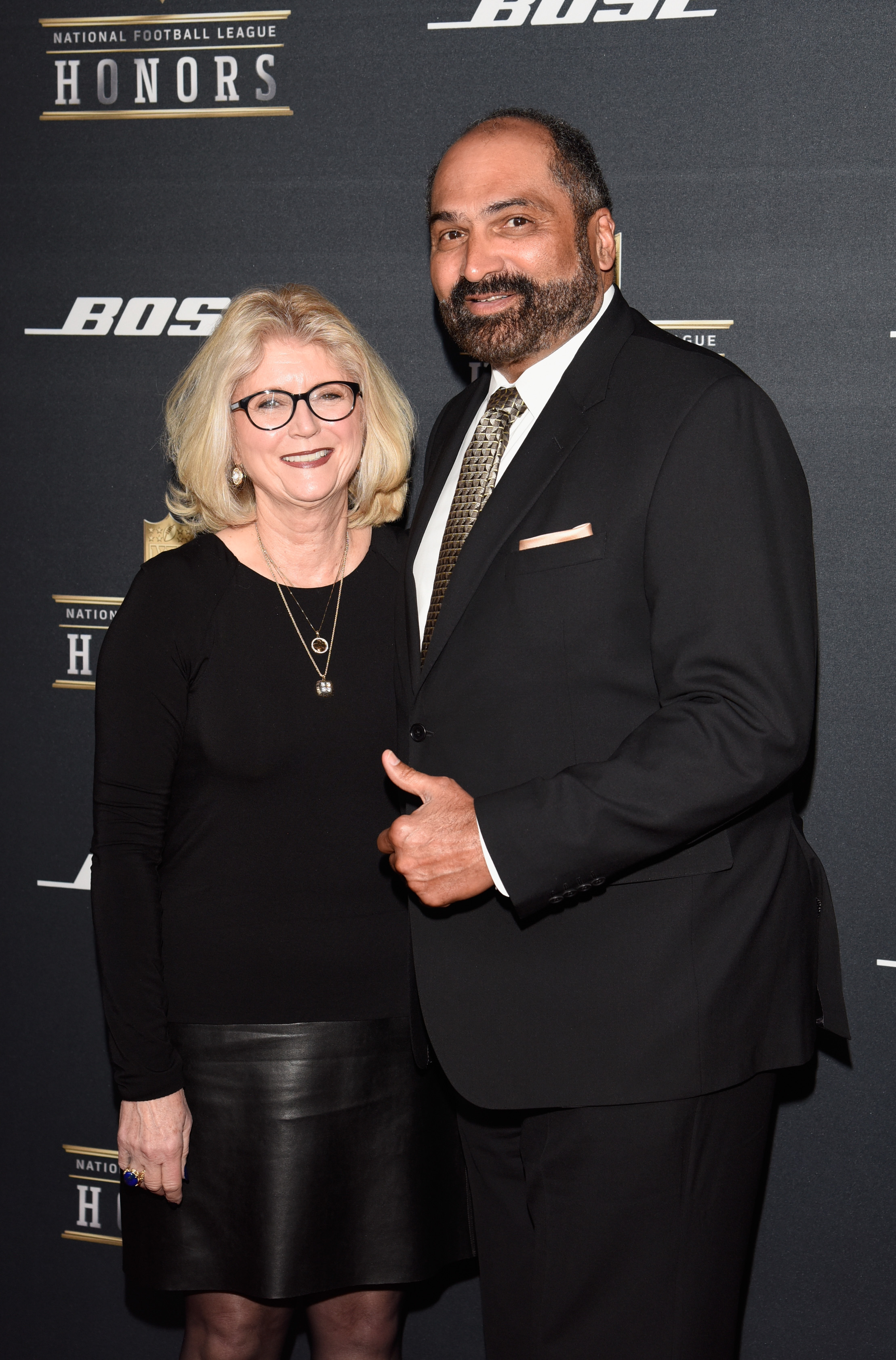 Dana Dokmanovich and Franco Harris attend the 5th Annual NFL Honors at Bill Graham Civic Auditorium on February 6, 2016, in San Francisco, California. | Source: Getty Images