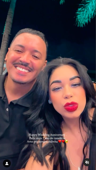 Wallison Lima and Jennifer Soares Martins having fun in a video, posted on April 20, 2024 | Source: Instagram/jheisoaresmartins