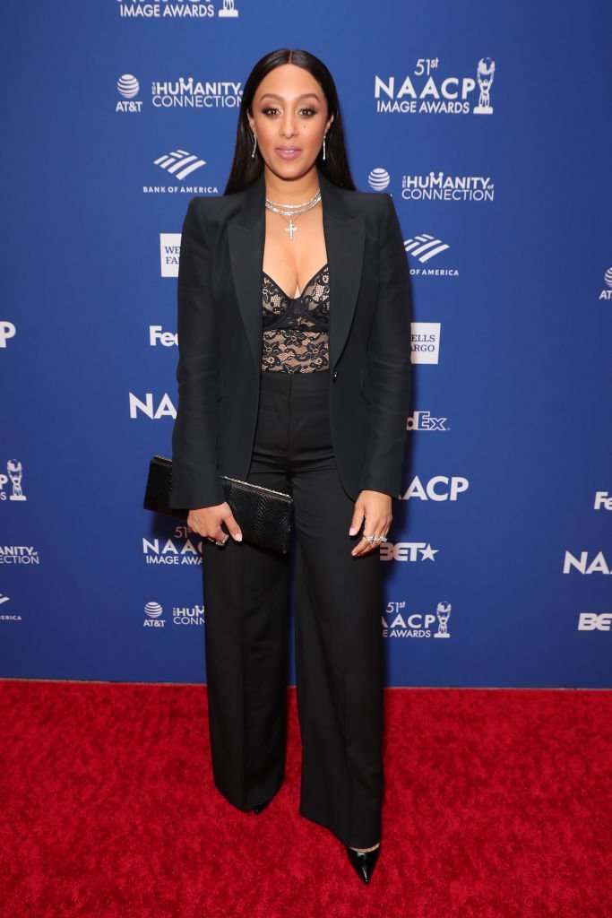 Tamera Mowry-Housley attends 51st NAACP Image Awards - non-televised Awards Dinner - arrivals on February 21, 2020 in Hollywood, California | Photo: Getty Images
