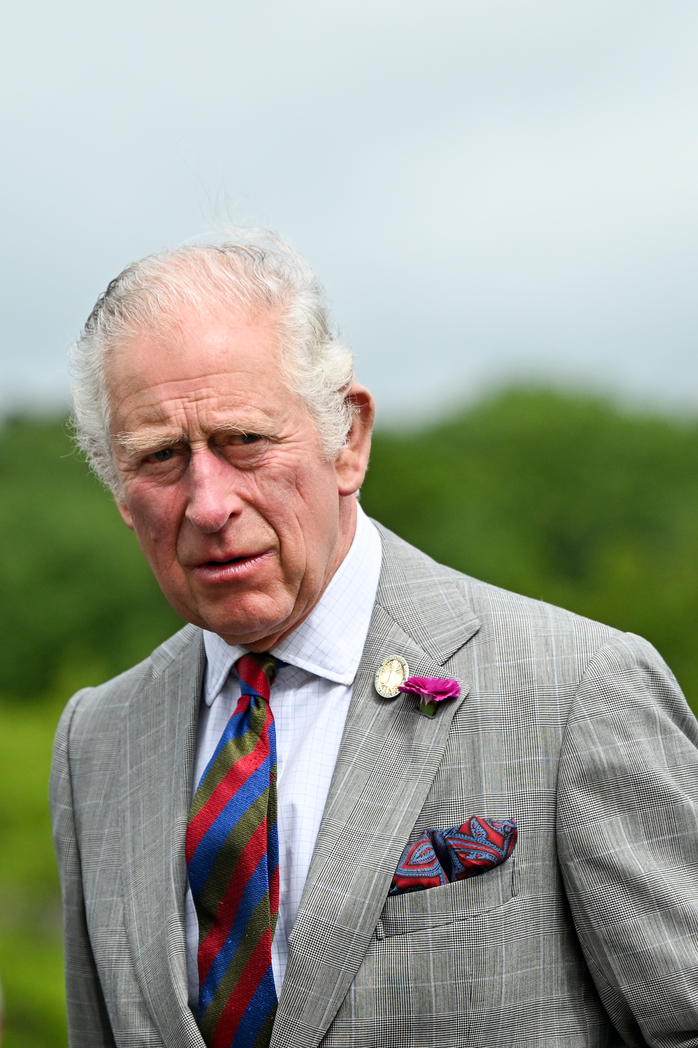 Prince Charles, then the Prince of Wales, during a visit to the National Botanic Garden of Wales in Llanarthne, Wales, on July 06, 2022 | Source: Getty Images