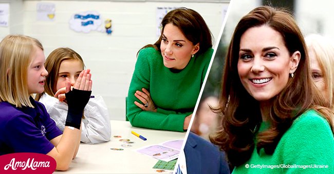 Kate Middleton shared a sweet family photo with elementary school students