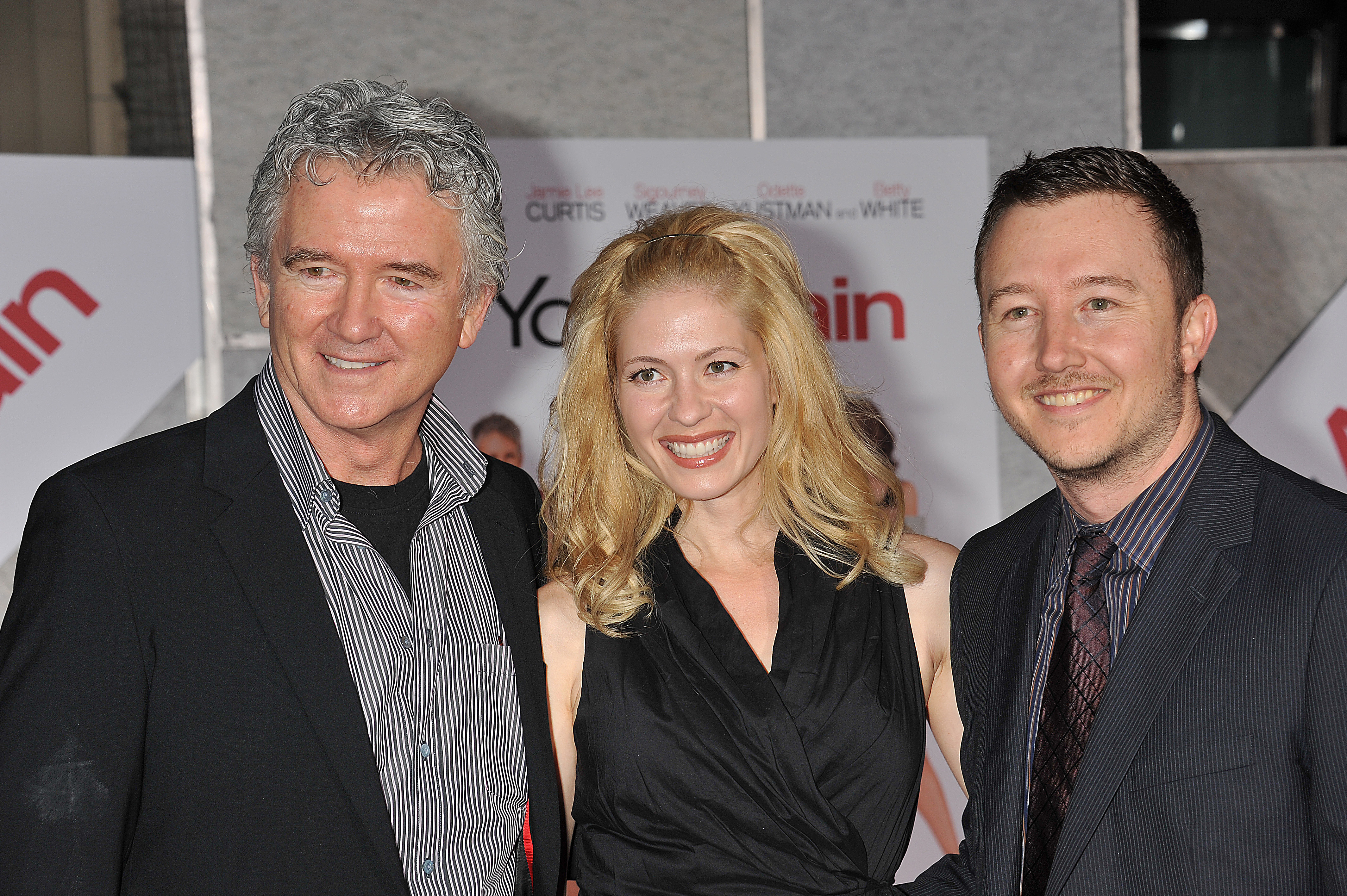 Patrick Duffy, Emily Kosloski, and Padraic Duffy at the premiere of "You Again" om September 22, 2010, in Hollywood, California. | Source: Getty Images