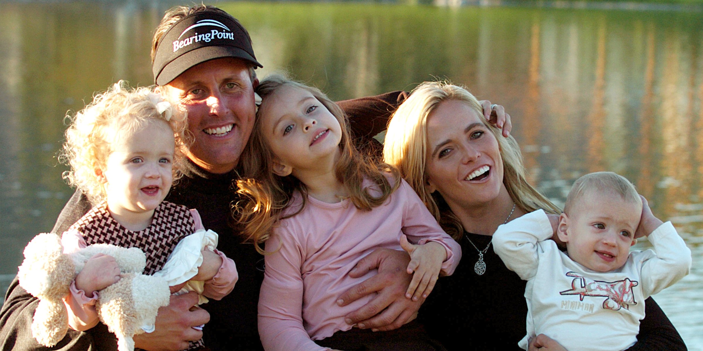 Phil and Amy Mickelson and their three children | Source: Getty Images