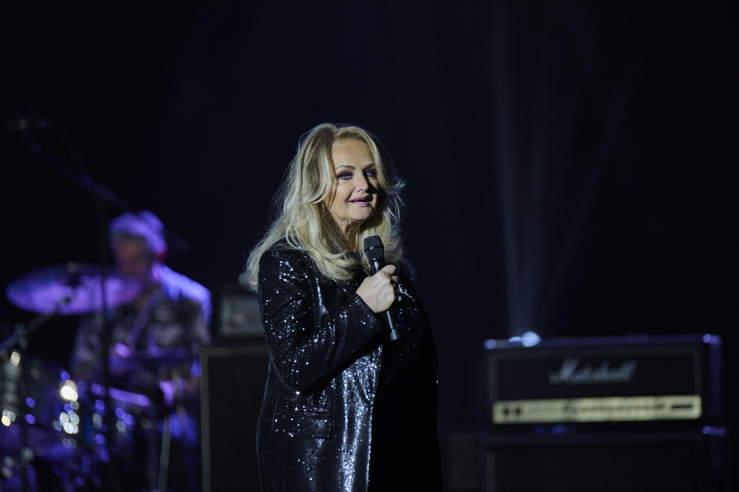 Bonnie Tyler performs onstage during a concert at Preto e Prata Hall in Casino Estoril on April 29, 2023 in Estoril, Portugal | Source: Getty Images