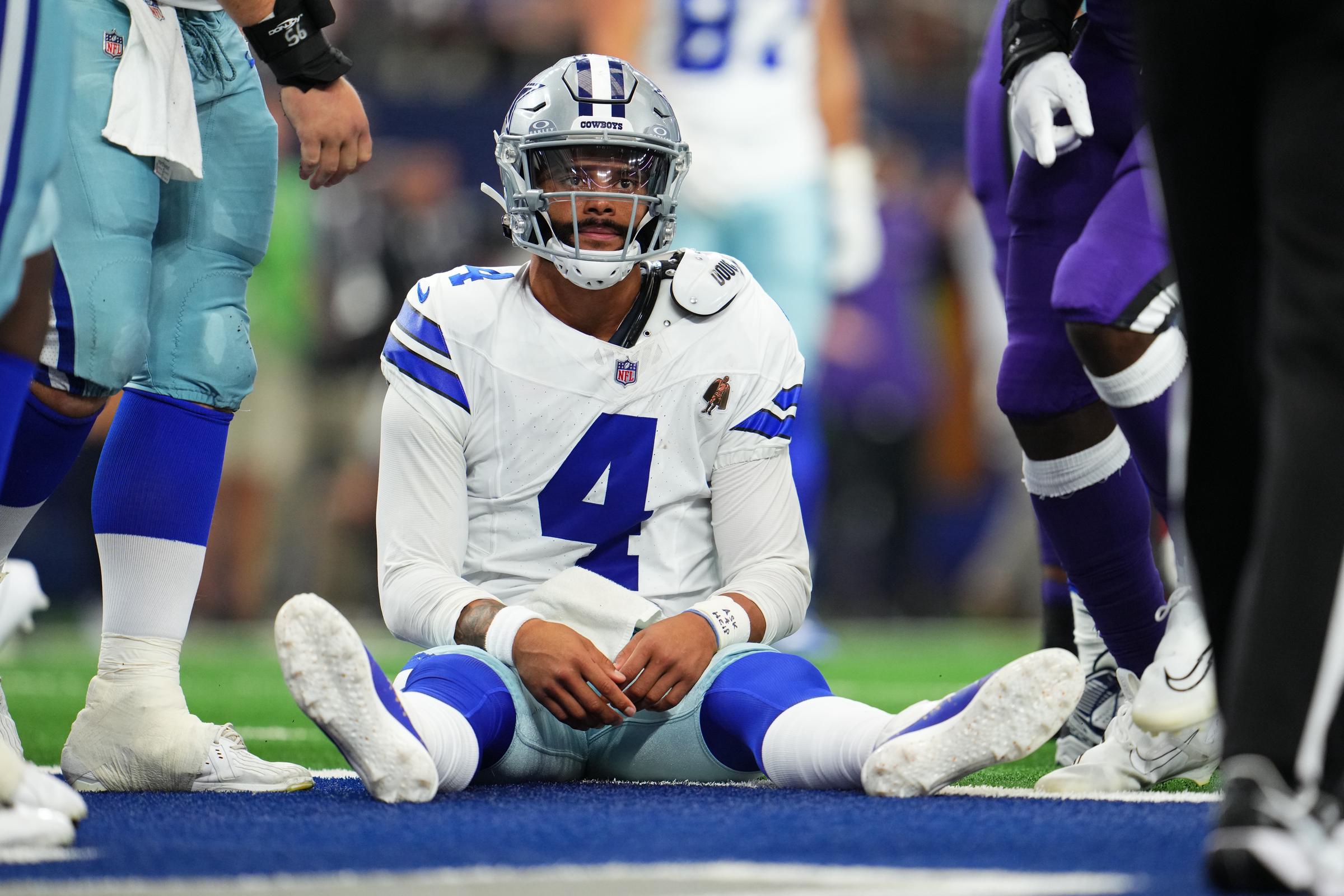 Dak Prescott during the first half of an NFL football game on September 22, 2024 | Source: Getty Images