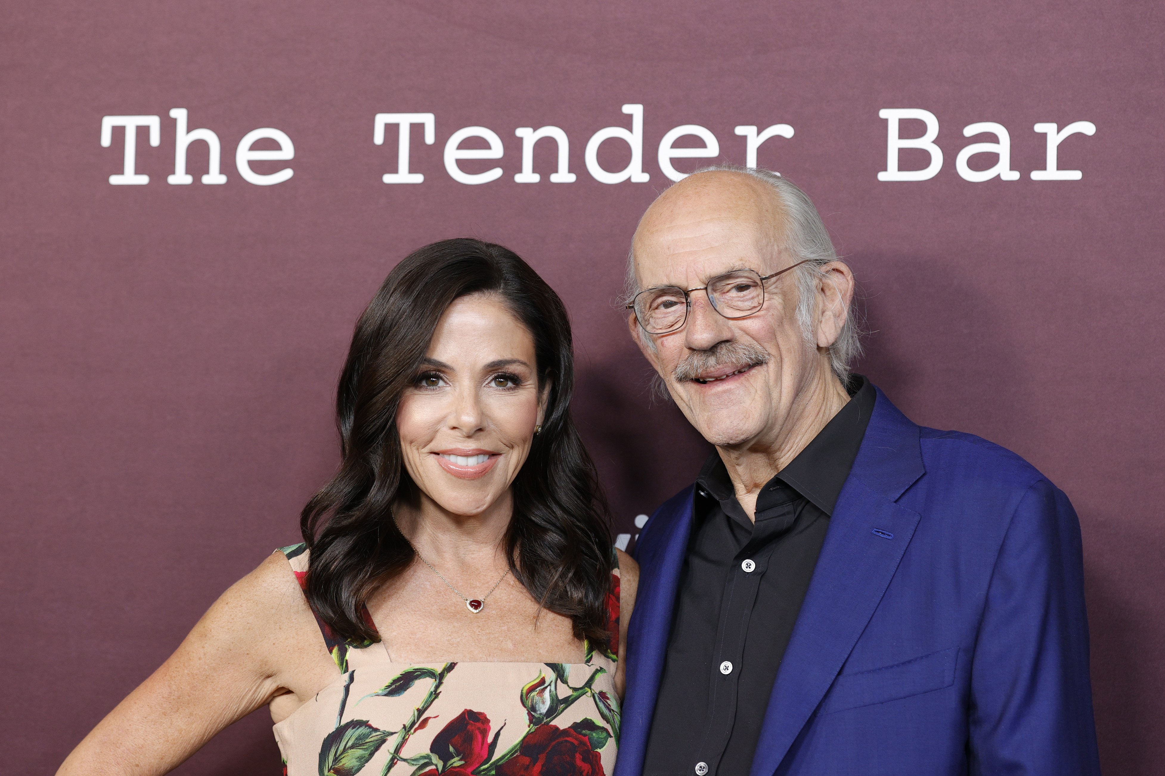 Lisa Lloyd and Christopher Lloyd at "The Tender Bar" premiere at DGA Theater Complex, Los Angeles, CA, on October 3, 2021. | Source: Getty Images