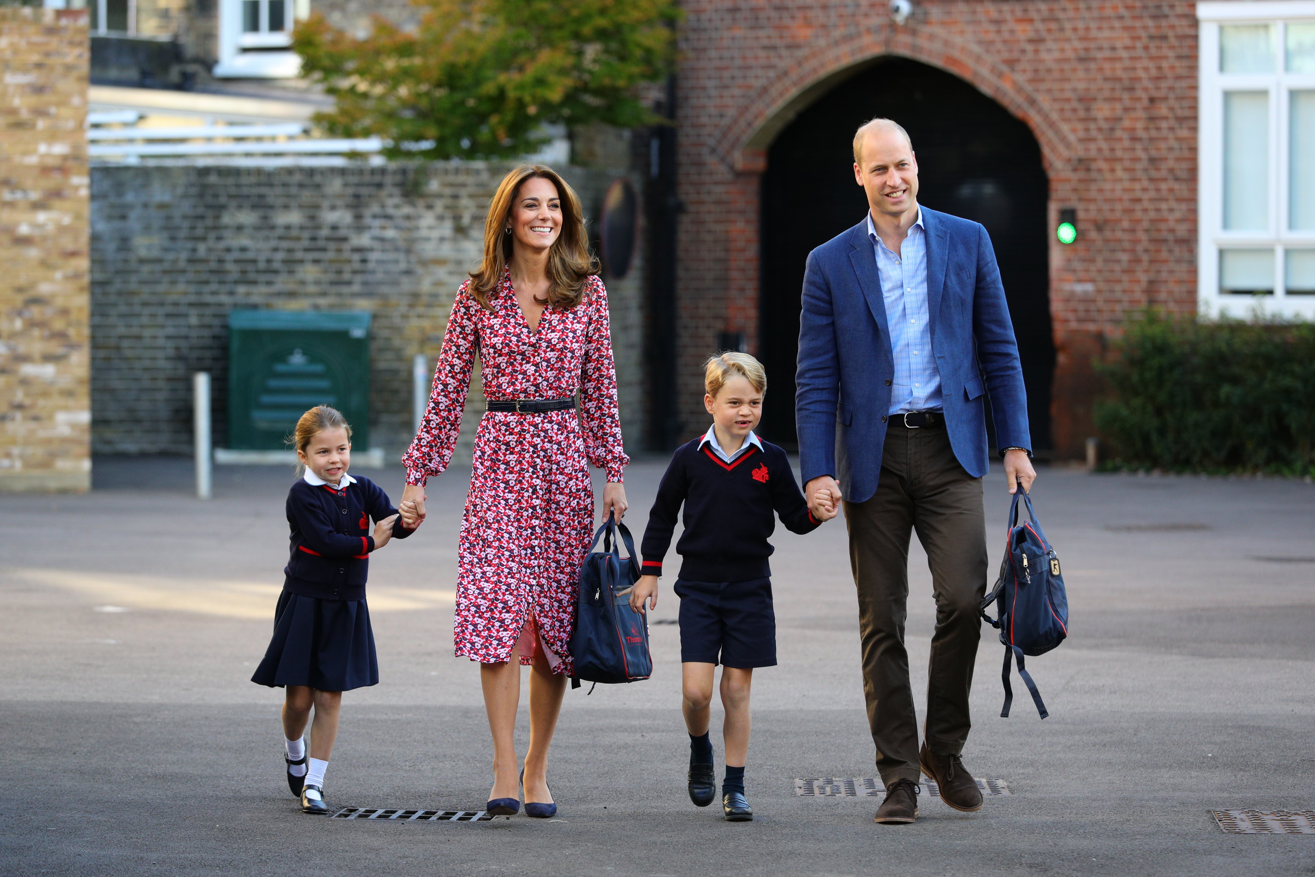 Prince William, Kate Middleton and their children Prince George and Princess Charlotte on September 5 2019 in London England | Source: Getty Images