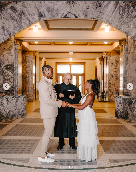 Jonathan Owens and Simone Biles getting married, posted on April 22, 2023 | Source: Instagram/simonebiles