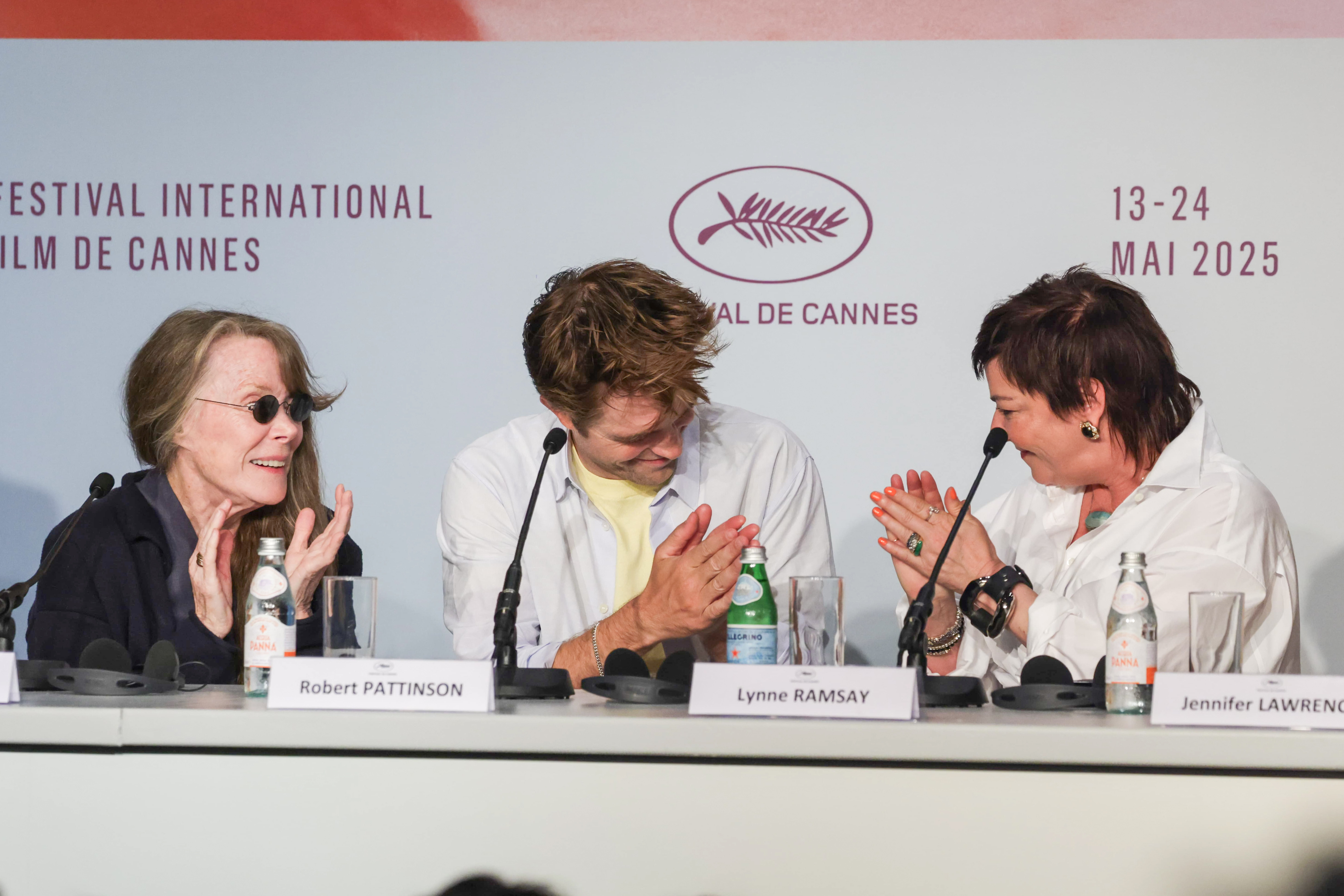 Sissy Spacek, Robert Pattinson, and Lynne Ramsay. | Source: Getty Images