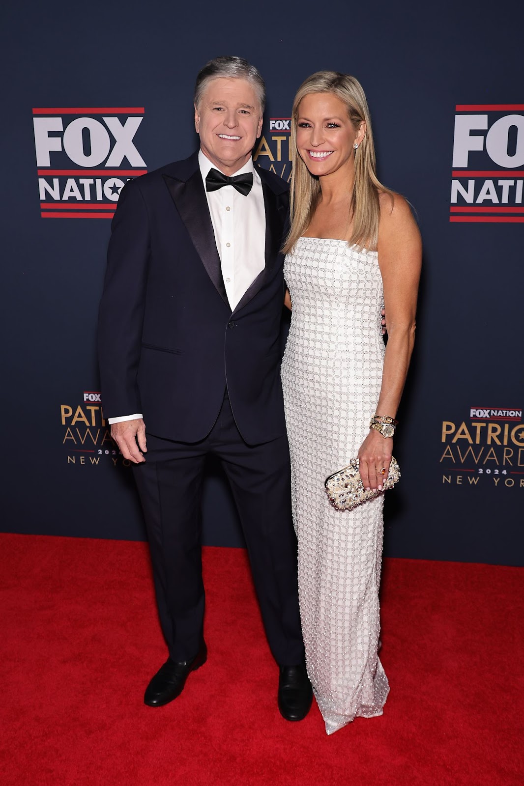 Sean Hannity and Ainsley Earhardt photographed at the Tilles Center for the Performing Arts on December 5, 2024. | Source: Getty Images