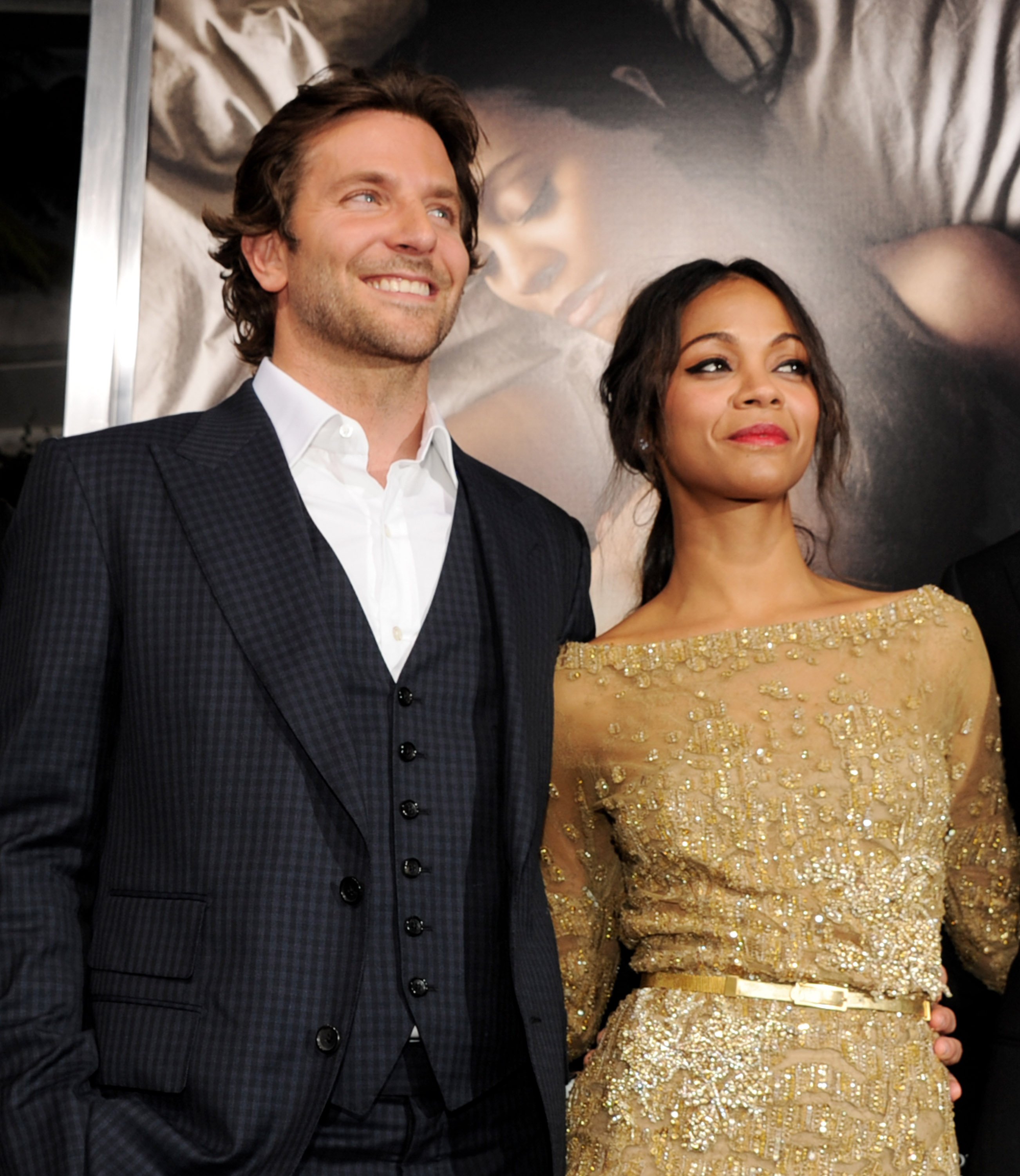 Bradley Cooper and Zoe Saldana at the premiere of CBS Films' "The Words" on September 4, 2012, in Los Angeles, California. | Source: Getty Images