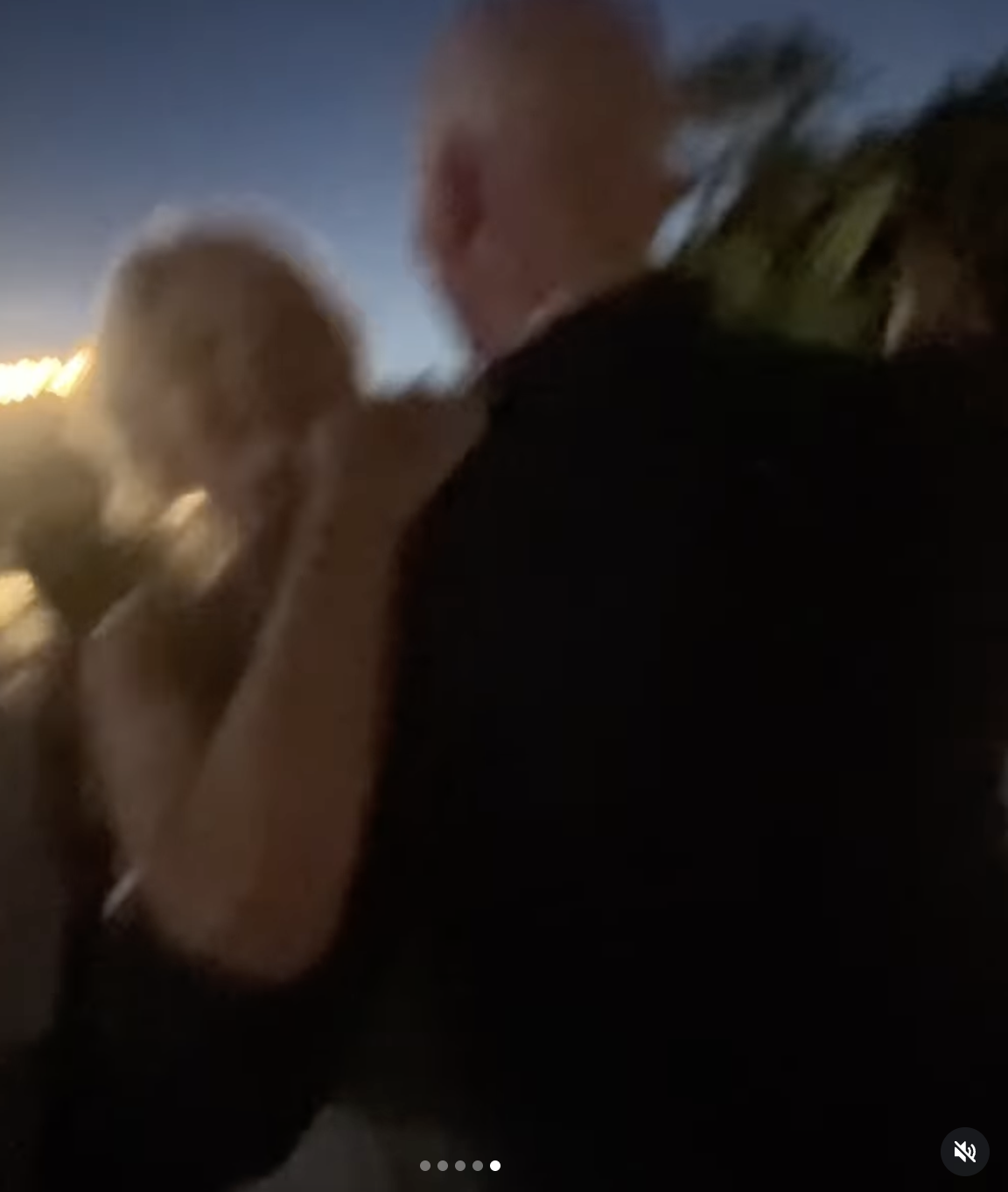 Paulina Porizkova and Jeff Greenstein were caught dancing at their wedding reception in Lago Di Orta, Italy by one of their friends, in a video posted on July 15, 2026. | Source: Instagram/jill.greenberg