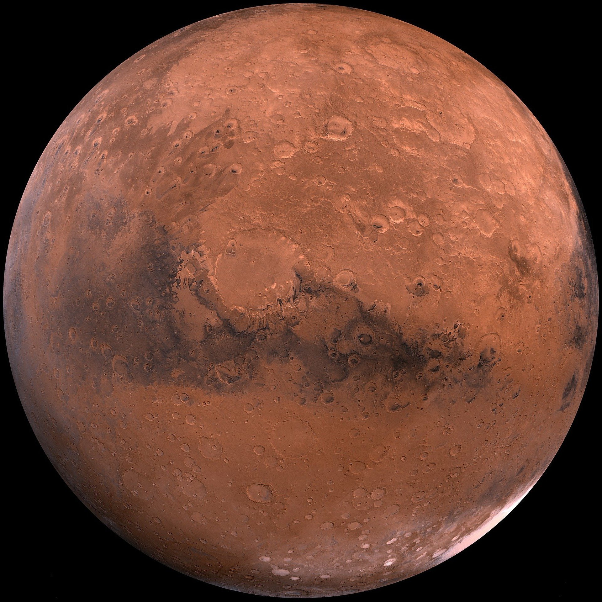 A close-up photograph of the planet Mars | Photo: Pixabay/WikiImages 
