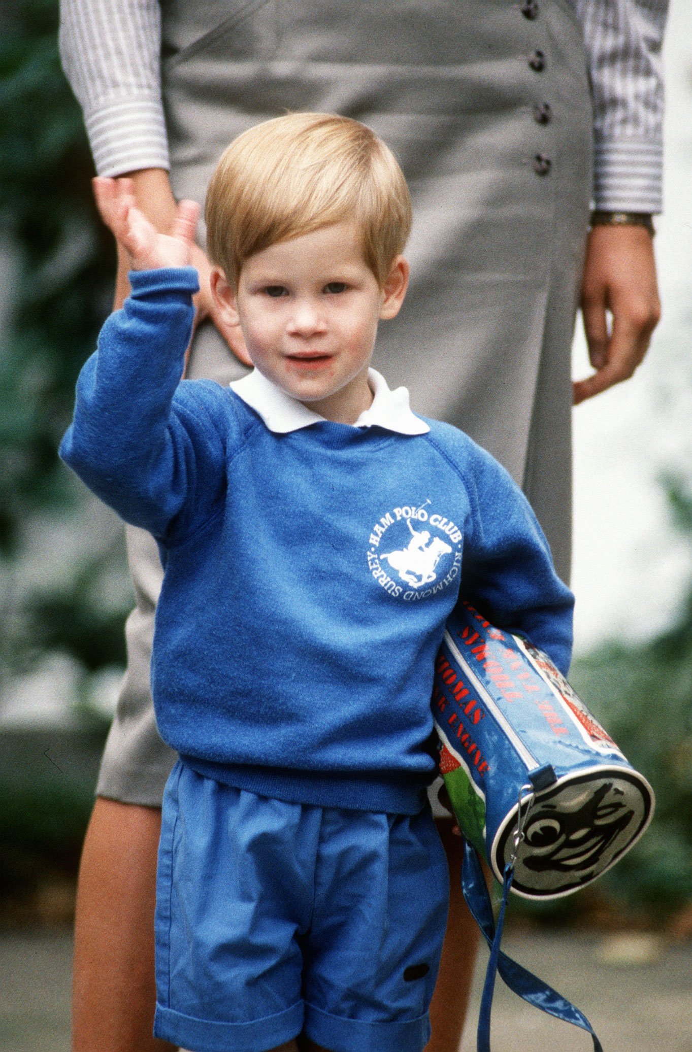 Prince Harry pictured on his first day at nursery school in Chepstow Villas in Kensington. | Source: Getty Images
