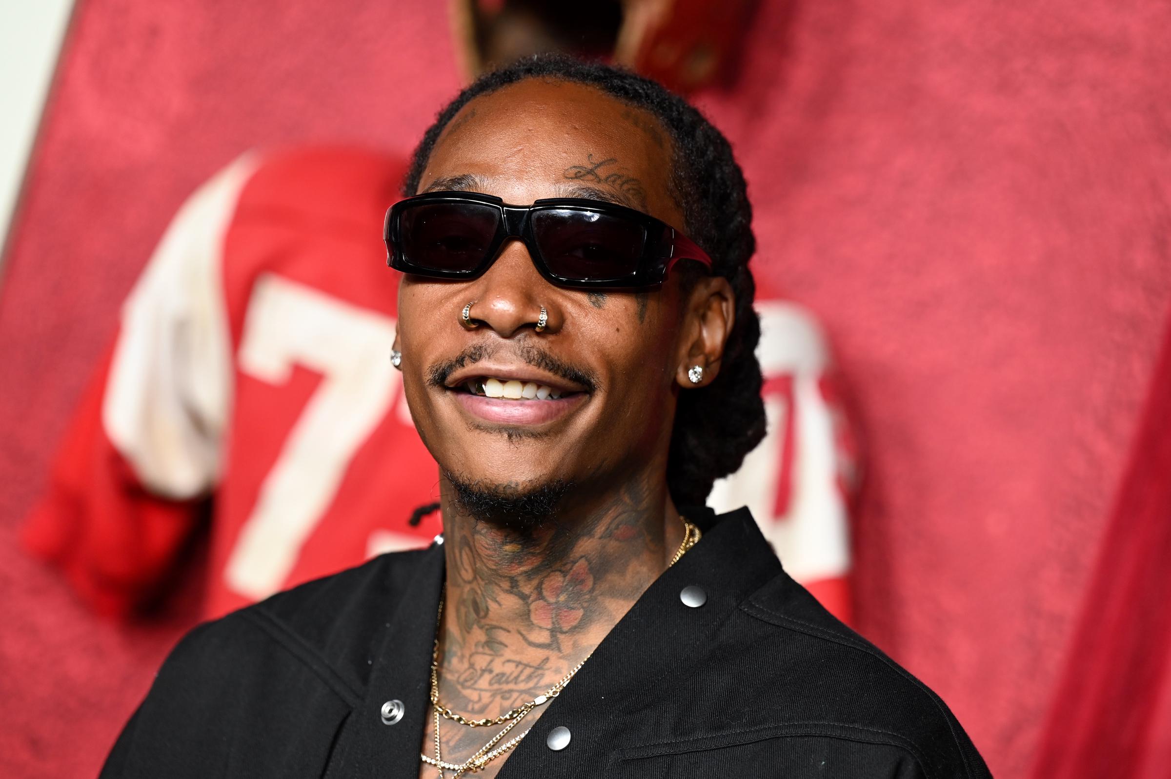 Wiz Khalifa at the premiere of "Him" at TCL Chinese Theatre on September 17, 2025, in Los Angeles, California. | Source: Getty Images