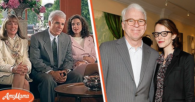 Steve Martin with his wife, Anne Stringfield smiling in a photo. | Photo: Getty Images