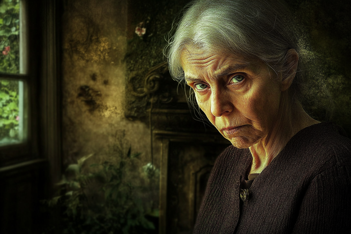 An old sad woman | Source: Midjourney