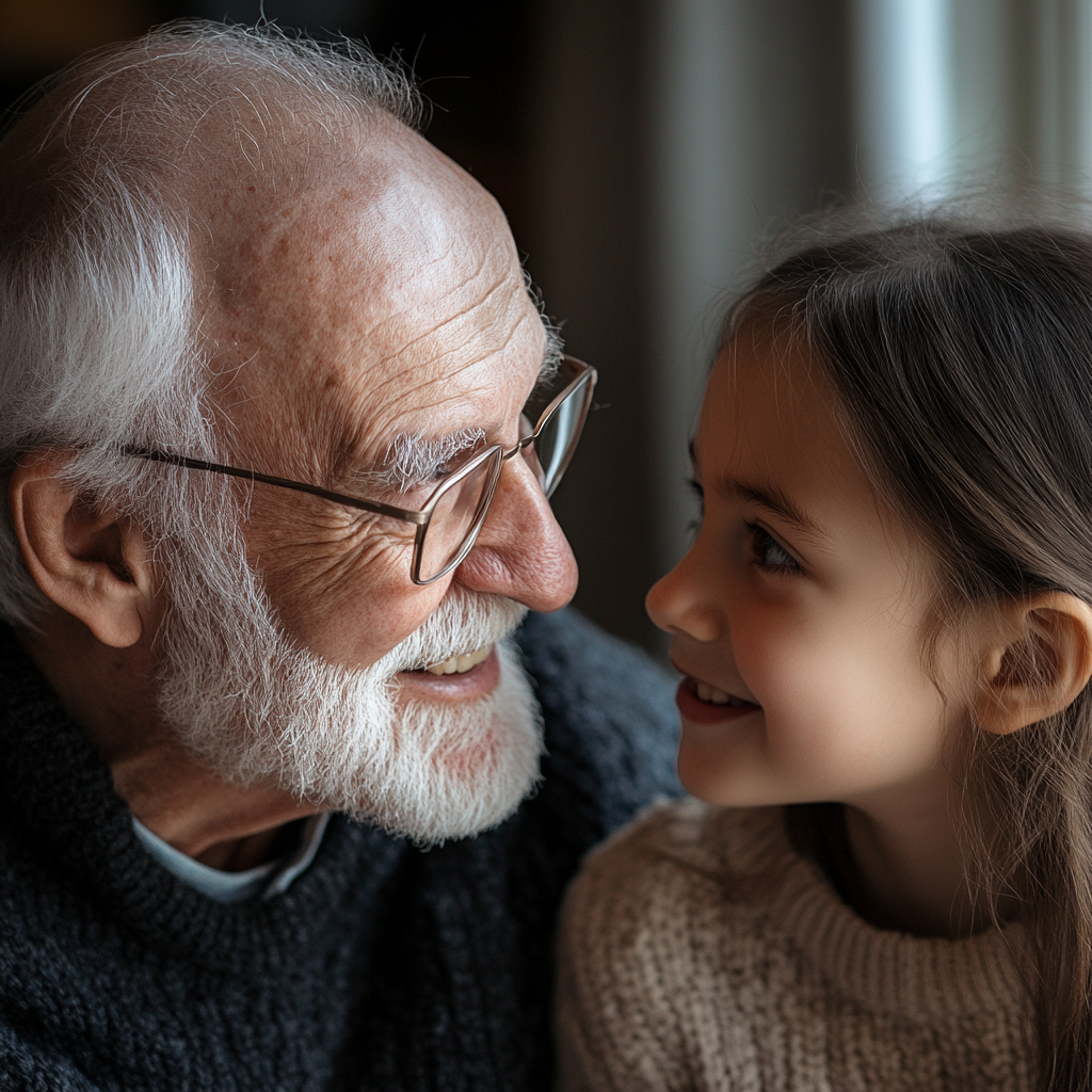 A man talking to his daughter | Source: Midjourney