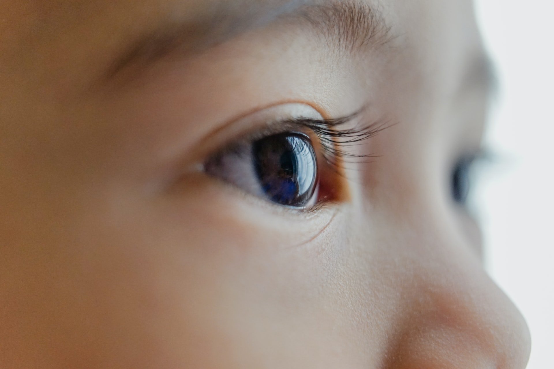 Close-up view of a child's eye | Source: Unsplash