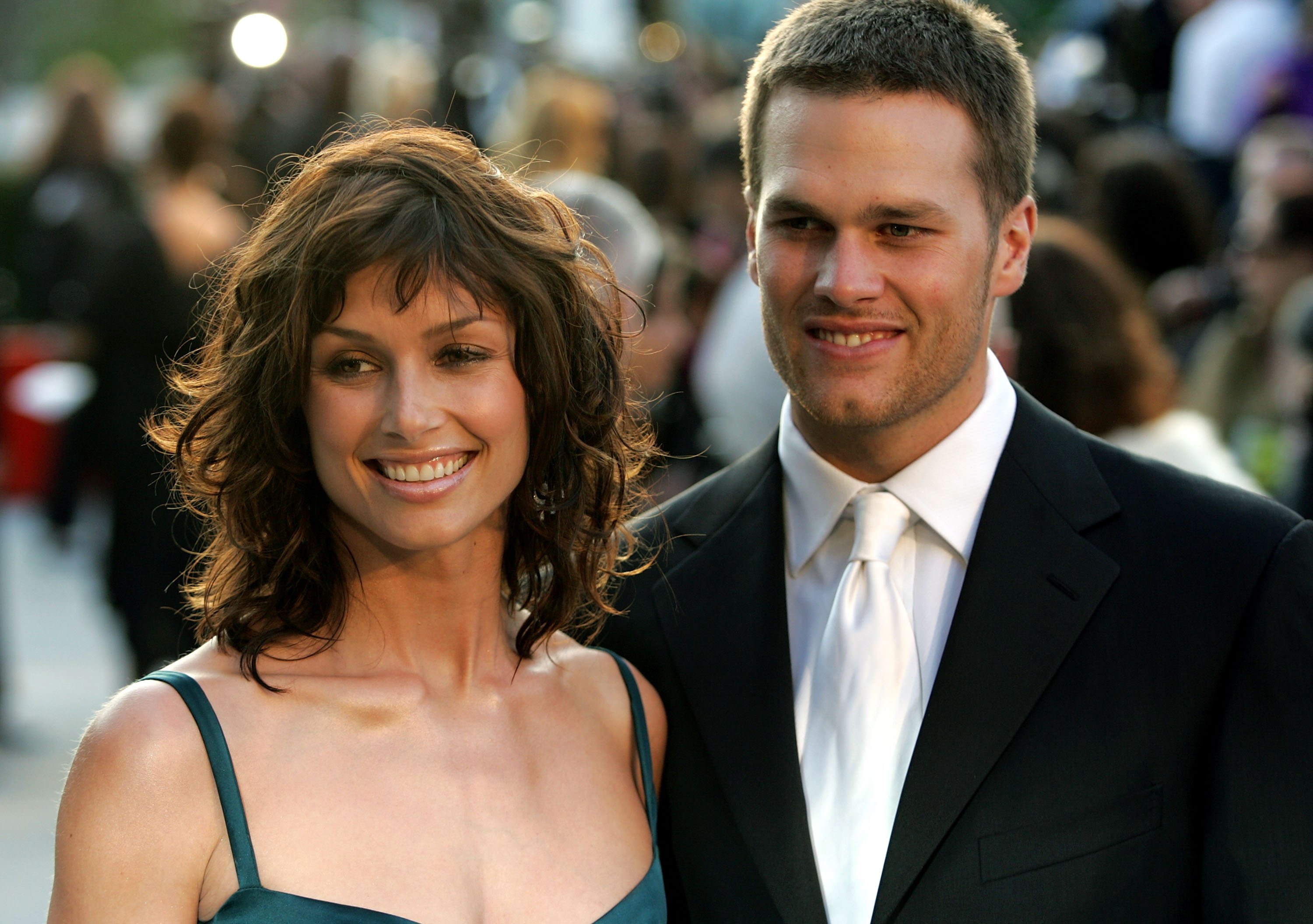 Bridget Moynahan and Tom Brady arrive at the Vanity Fair Oscar Party in West Hollywood, California on February 27, 2005 | Photo: Getty Images