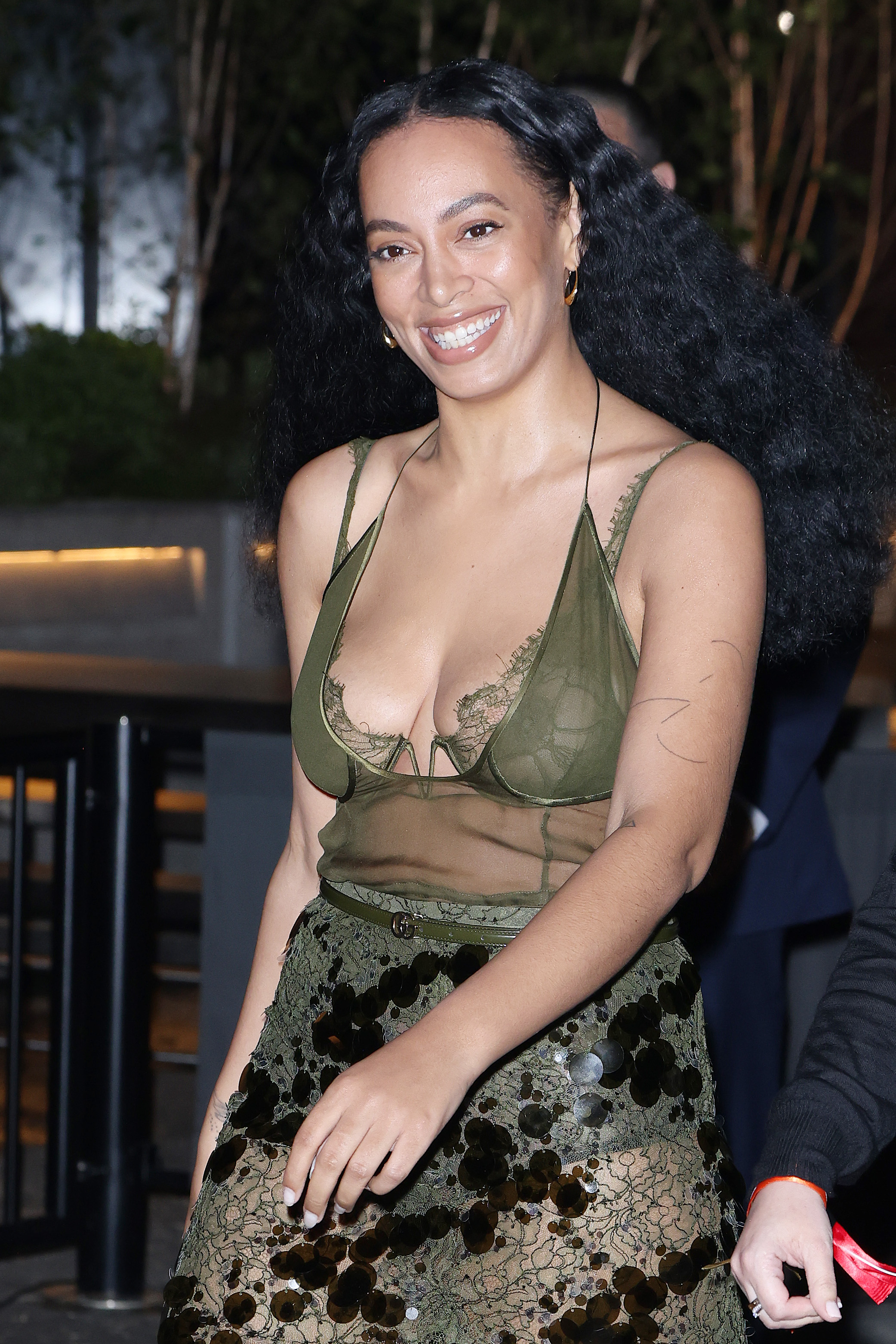 Solange Knowles arrives for Gucci's Cruise Show 2025 at Tate Modern in London, England, on May 13, 2024 | Source: Getty Images