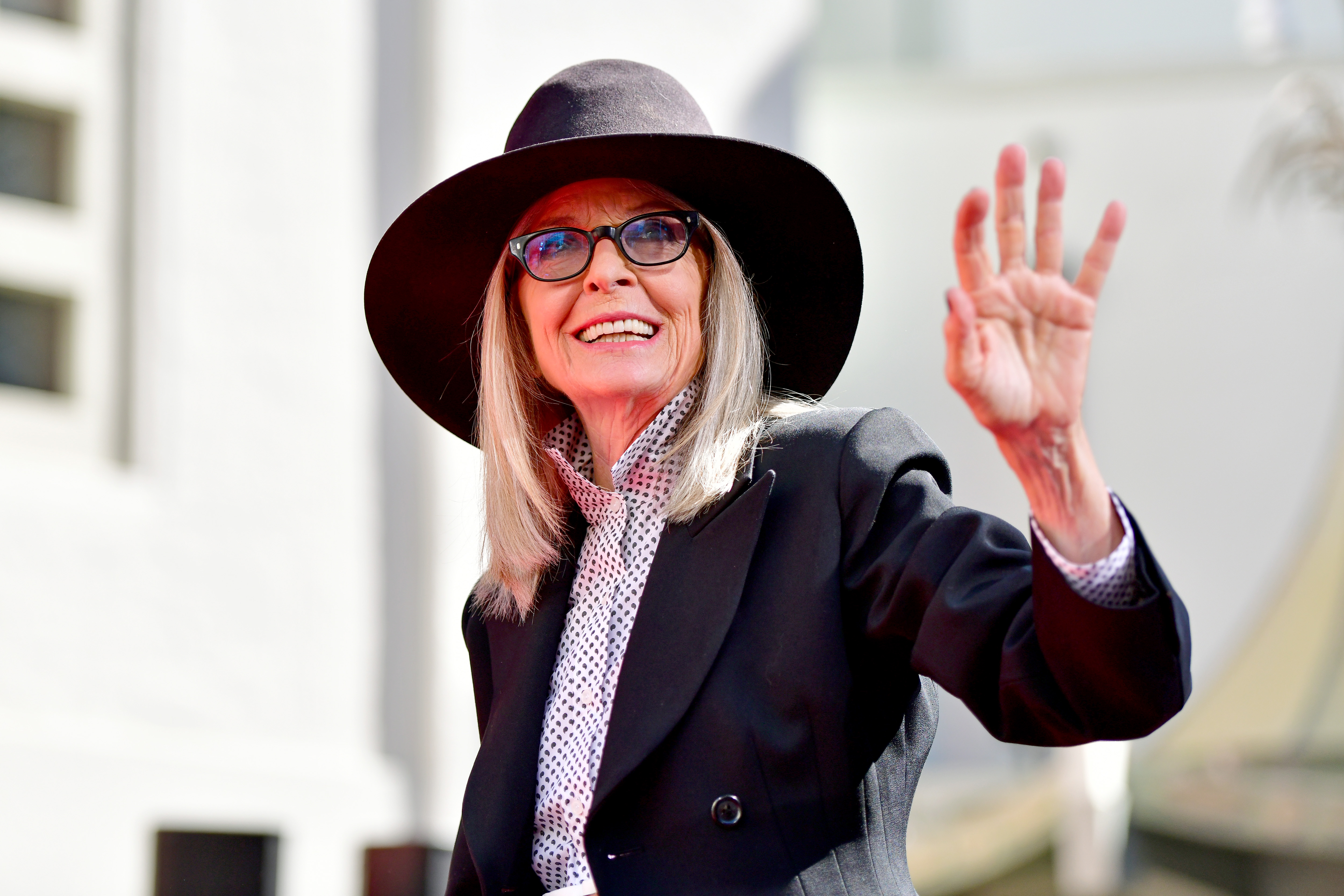 Diane Keaton attends the Handprint and Footprint in Cement Ceremony for Actress Diane Keaton hosted by TCL Chinese Theatre on August 11, 2022 in Hollywood, California. | Source: Getty Images