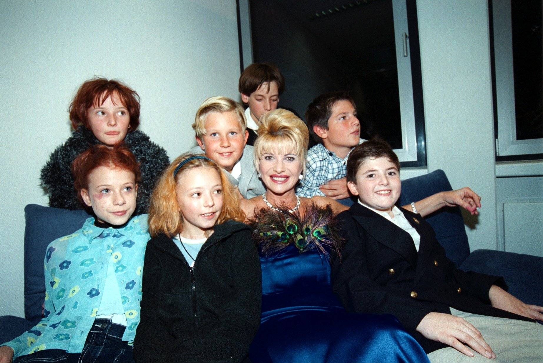 Ivana Trump surrounded by children. | Source: Getty Images