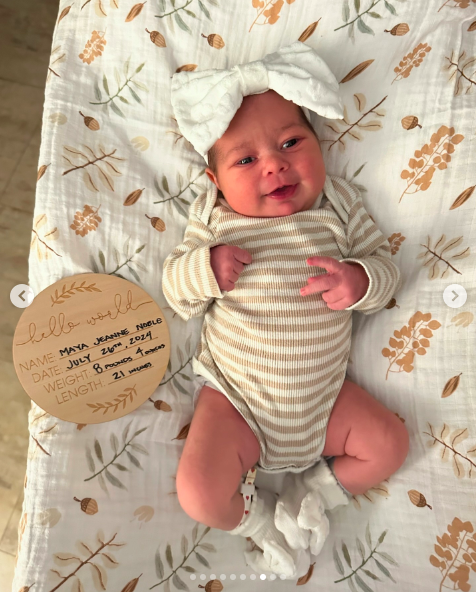 Ahna Cameron Bower's new baby, posted on August 1, 2024 | Source: Instagram/kirkcameronofficial