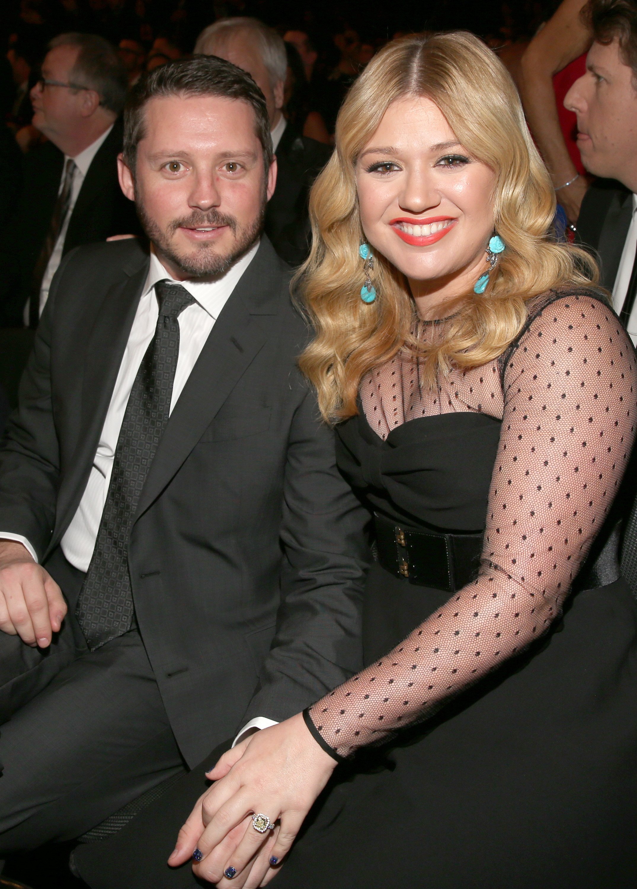 Kelly Clarkson and Brandon Blackstock at the Grammys in California 2013. | Source: Getty Images 