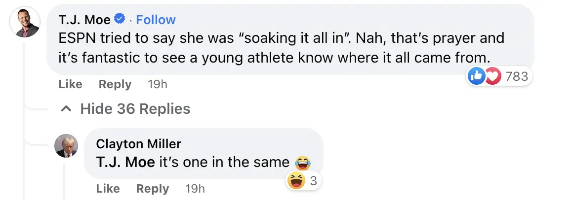 Comments about Coco Gauff | Source: Facebook.com/Fox News