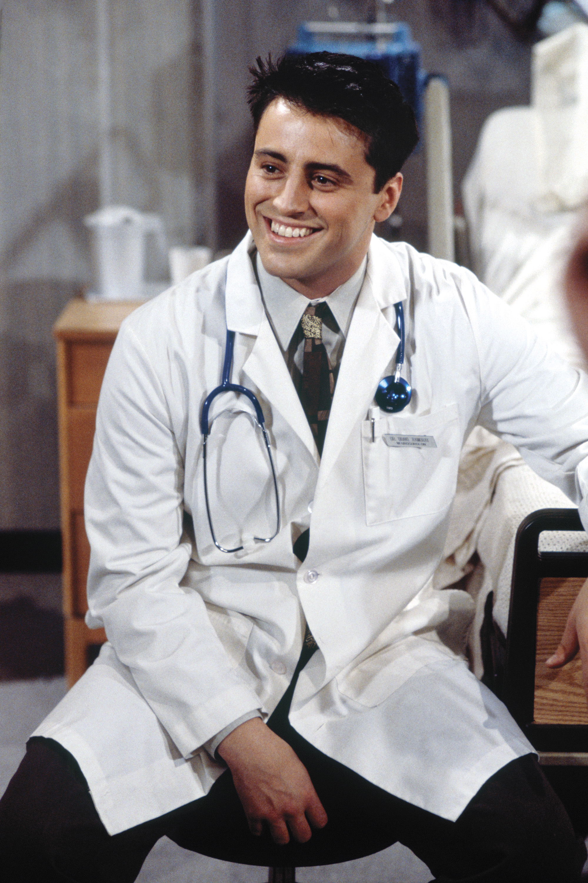 Matt LeBlanc filming season one of " Friends," circa 1995. | Source: Getty Images