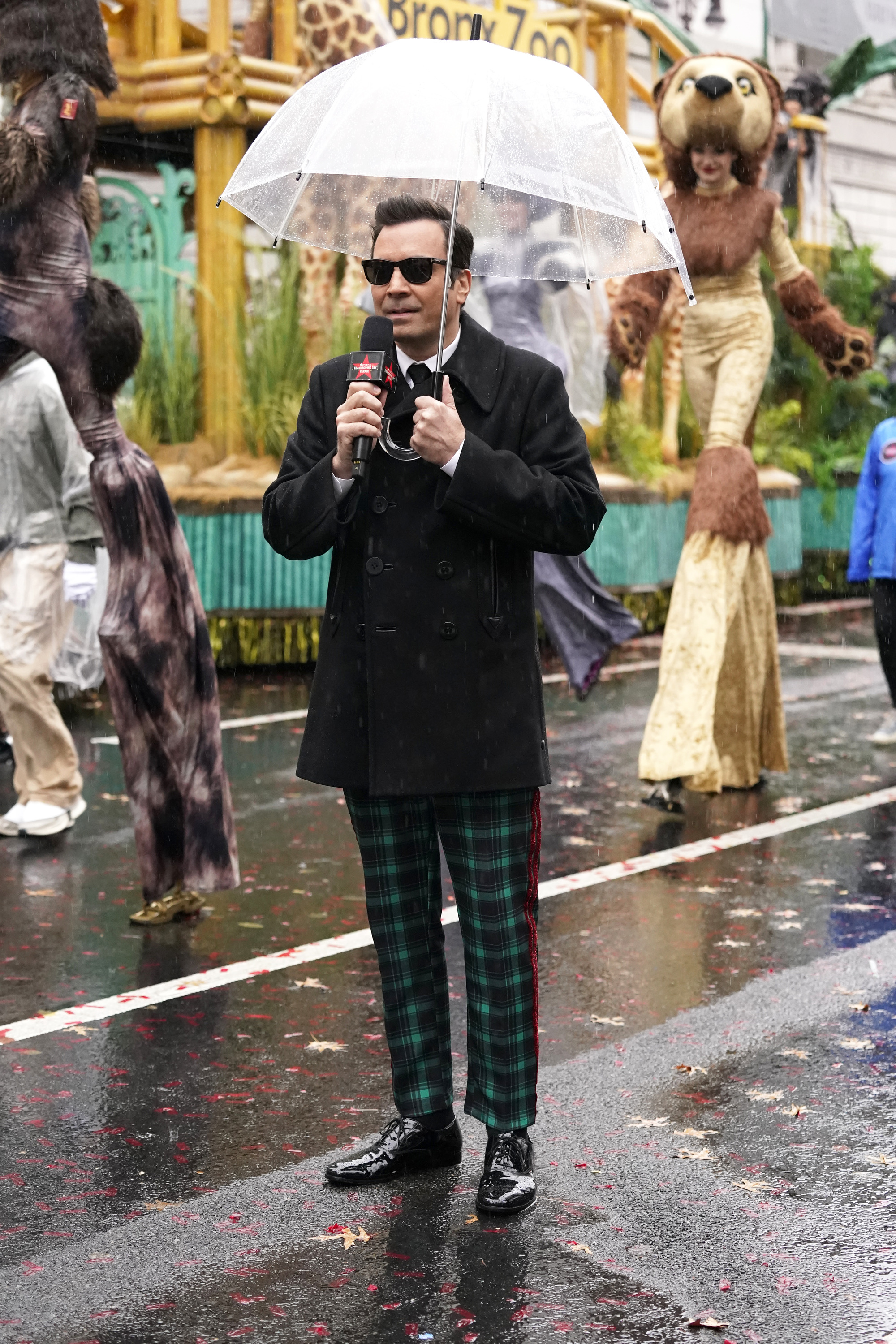 Jimmy Fallon at the 98th Macy's Thanksgiving Day Parade on November 28, 2024 | Source: Getty Images