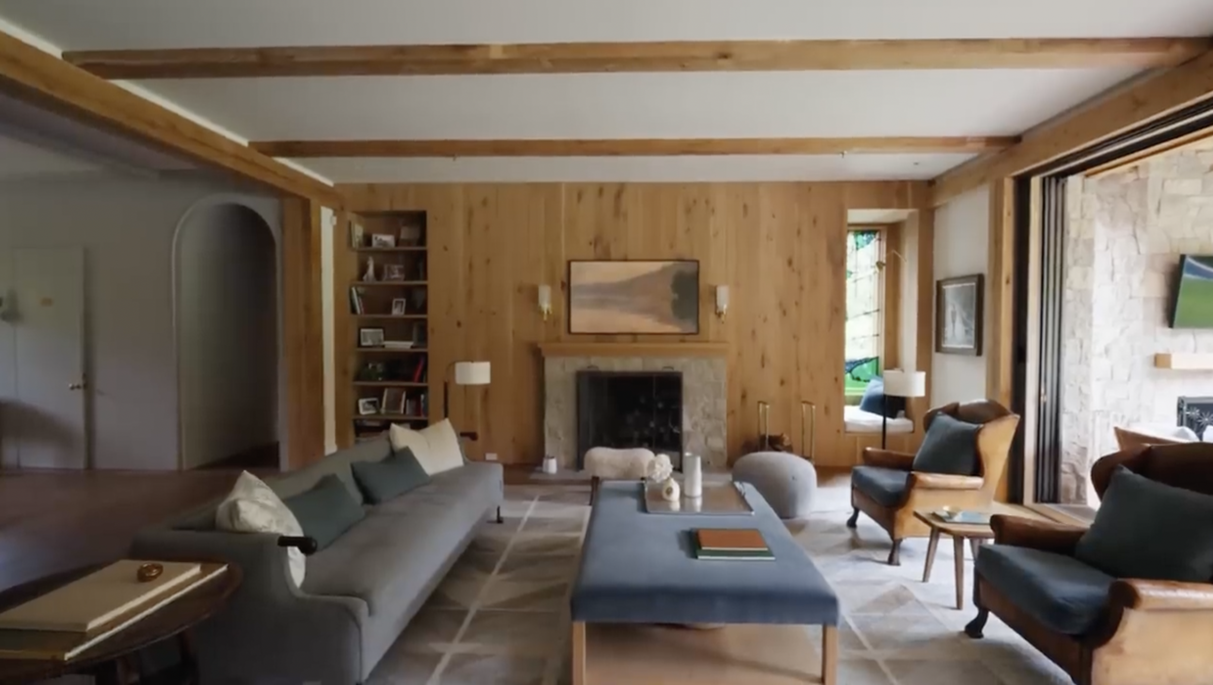 A view of Jennifer Garner's living room area from a post dated September 3, 2024. | Source: YouTube/Architectural Digest