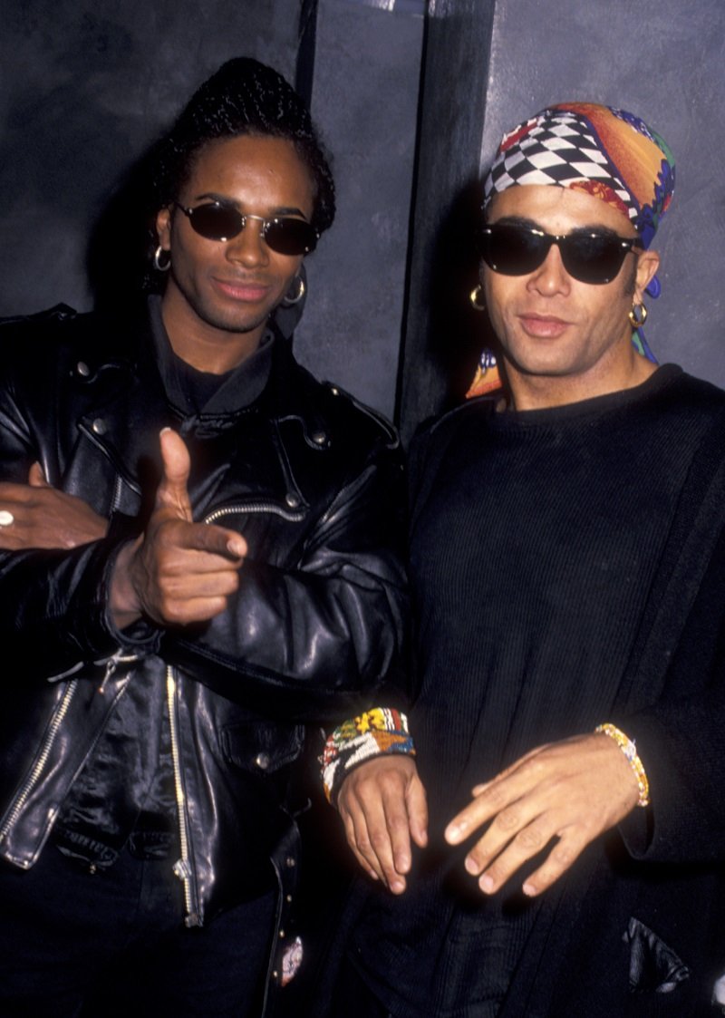 Fab Morvan and Rob Pilatus from Milli Vanilli on April 7, 1993 | Photo: Getty Images