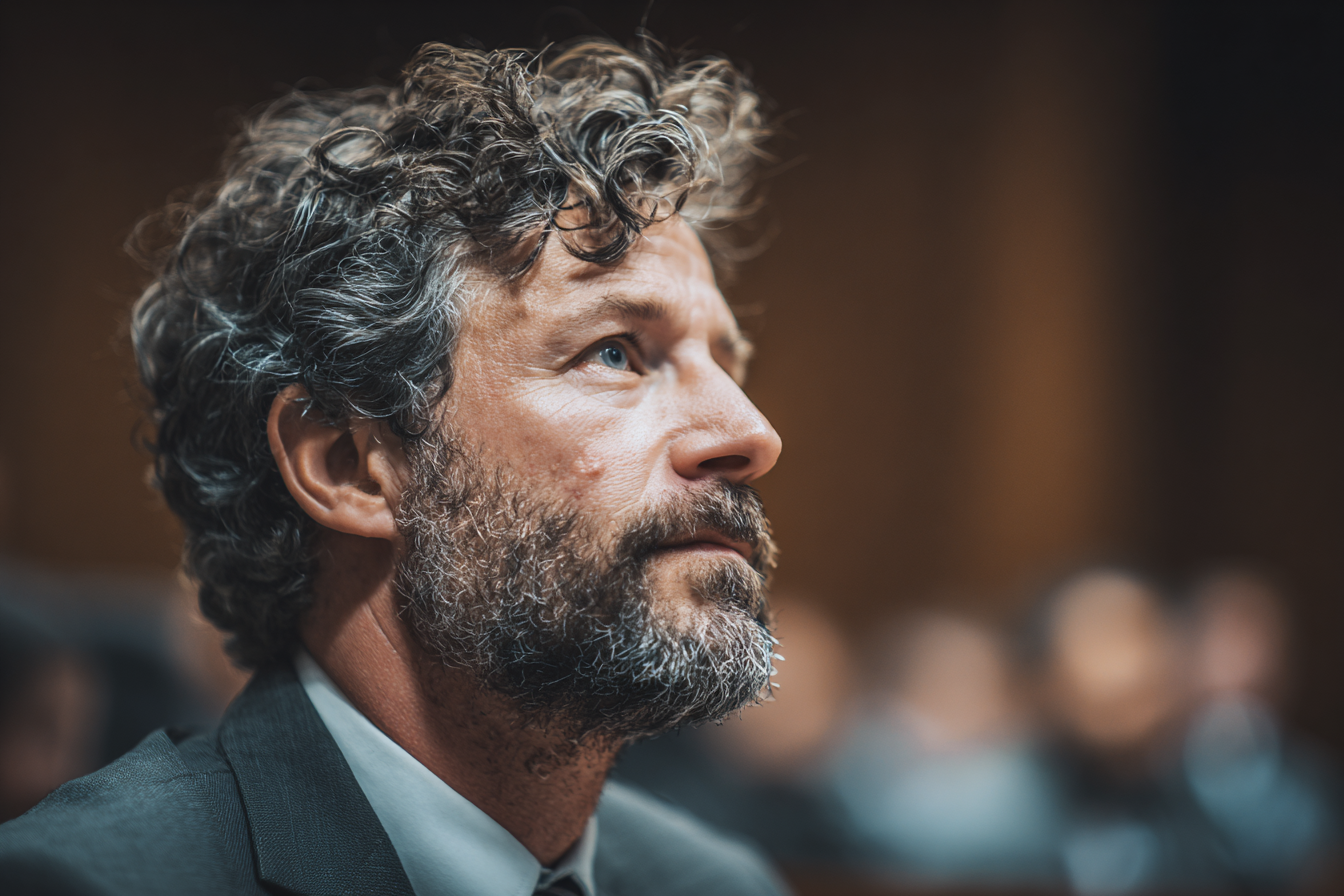 Close-up shot of an attorney in a courtroom | Source: Midjourney